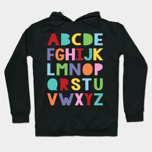 Colourful alphabet Hoodie